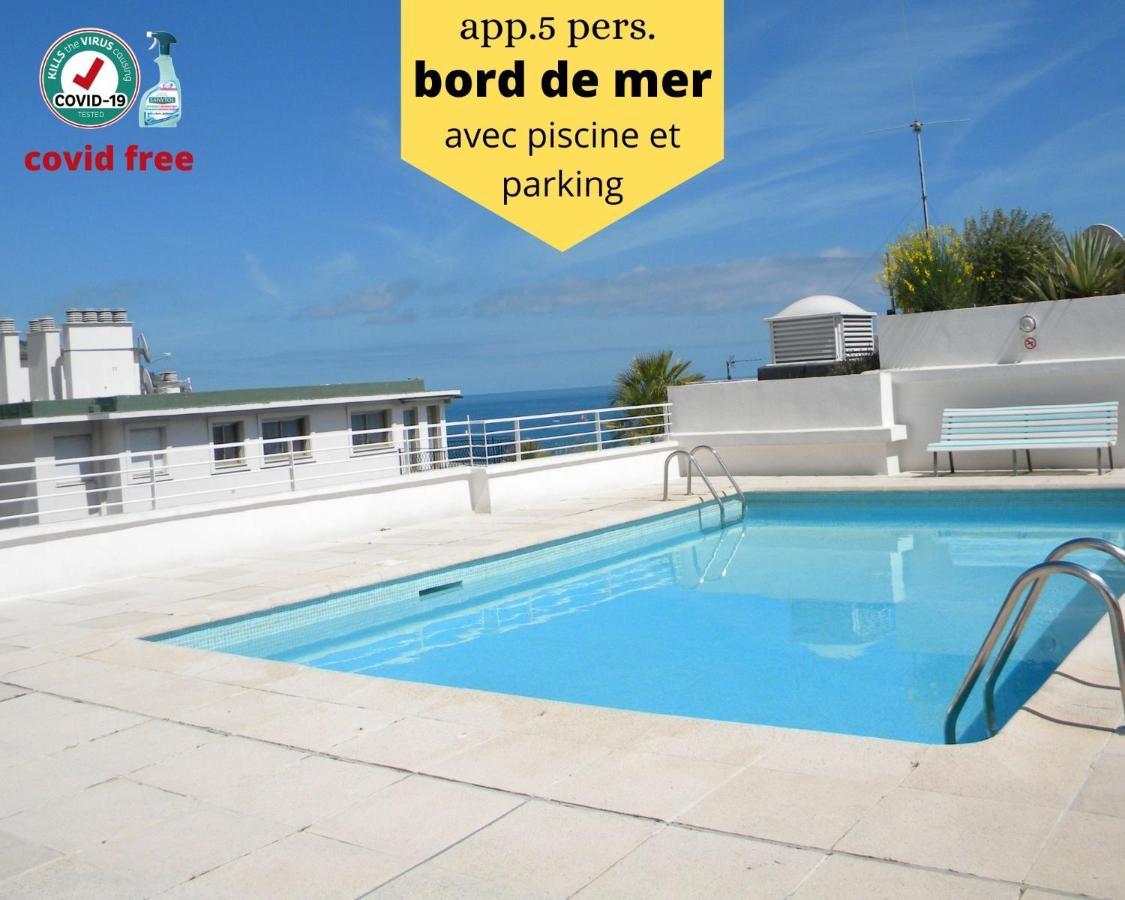 App Le Rocazur Avec Piscine Et Parking En Bord De Mer A 500M Du Centre Ville Menton Exterior photo
