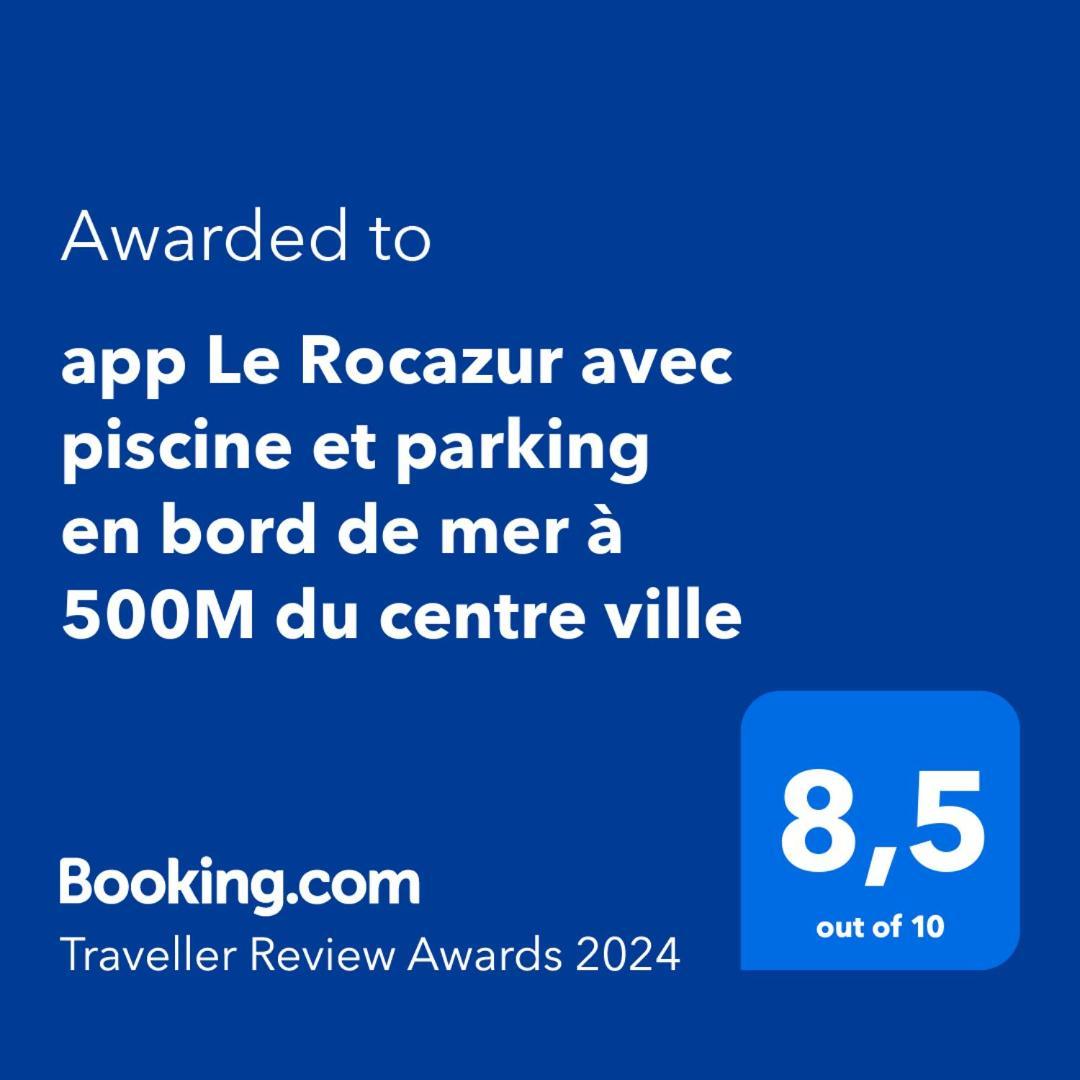 App Le Rocazur Avec Piscine Et Parking En Bord De Mer A 500M Du Centre Ville Menton Exterior photo